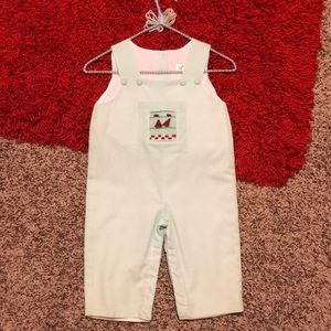 12 Month Boys Smocked Long Pants John, Sz 12 M